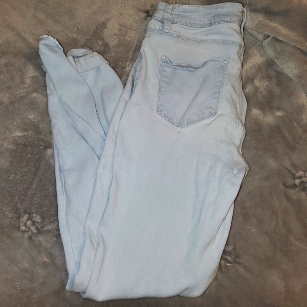 light blue skinny jeans for women